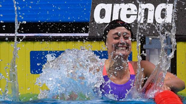 Mireia Belmonte, en la prueba de 200 mariposa