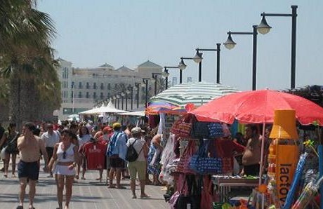 Imagen del Paseo Marítimo de Valencia.