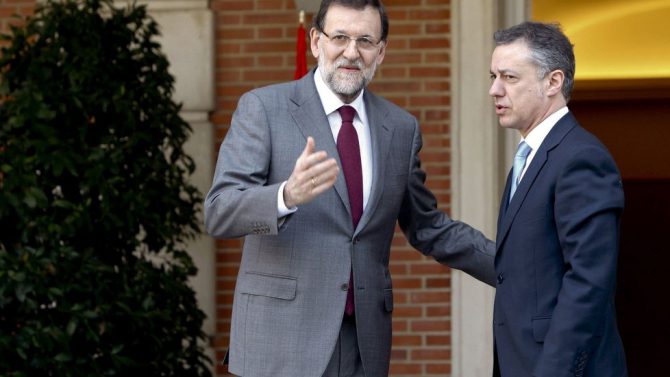 Rajoy y Urkullu.