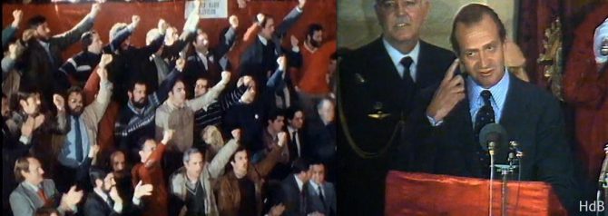 El Rey, abucheado en la Casa de Juntas de Gernika en 1981.