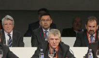 Ángel María Villar, durante una Asamblea de la Federación Española.