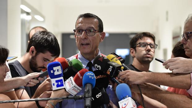 El portavoz de los Mossos d'Esquadra, Albert Oliva