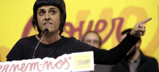 Anna Gabriel, portavoz de la CUP.