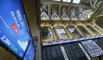 Interior de la Bolsa de Madrid