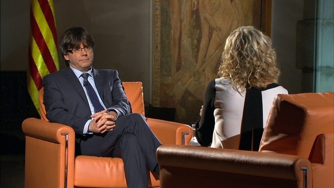 Carles Puigdemont en TV3 (CCMM)