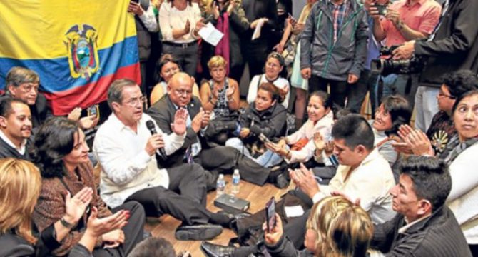 Inmigrantes ecuatorianos en España.