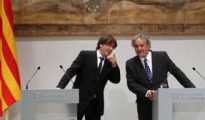 Puigdemont y Ahmed Glai el pasado 4 de septiembre en el Palau de la Generalitat