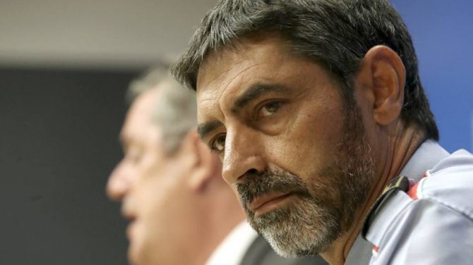 José Luis Trapero, jefe de los Mossos