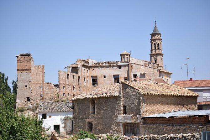 Letux, pueblo de la provincia de Zaragoza, en la actualidad.