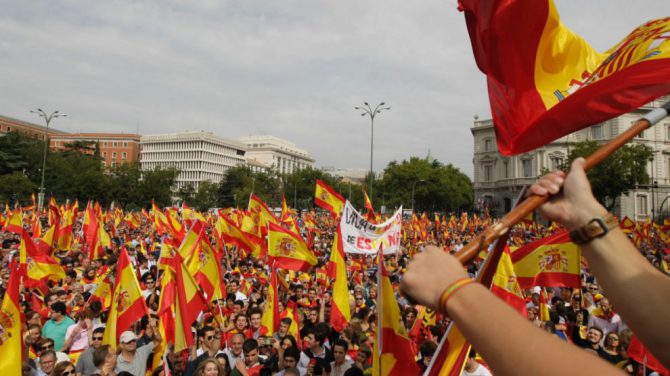 Imagen de la manifestación en Valencia (OK Diario)