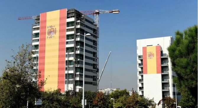 La bandera de Valdebebas.