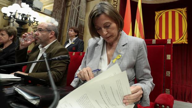 La presidenta del Parlament de Cataluña, Carme Forcadell
