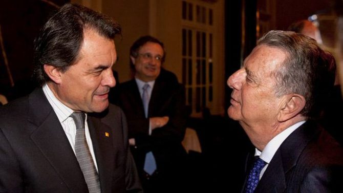 Artur Mas y el conde de Godó