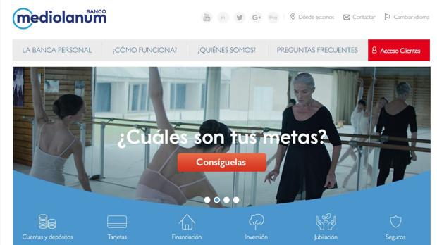 Página web de Mediolanum