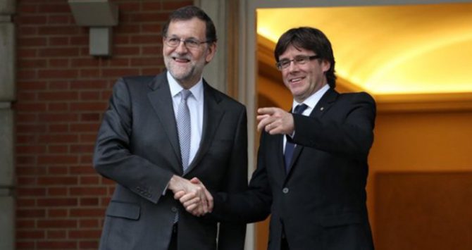 Rajoy y Puigdemont