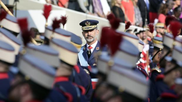 El Rey, en el desfile del Día de la Fiesta Naciona