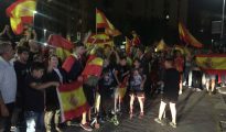 Concentración de apoyo al cuartel de la Guardia Civil en Sant Andreu de la Barca