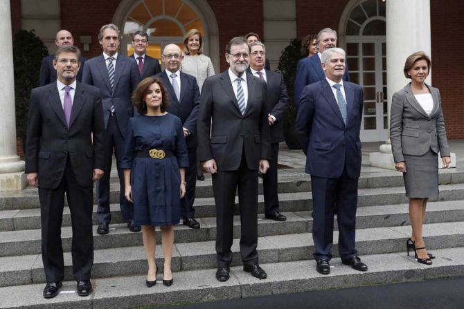 El gobierno de Rajoy