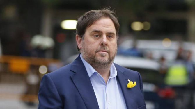 Oriol Junqueras a su llegada a la Audiencia Nacional el pasado 2 de noviembre