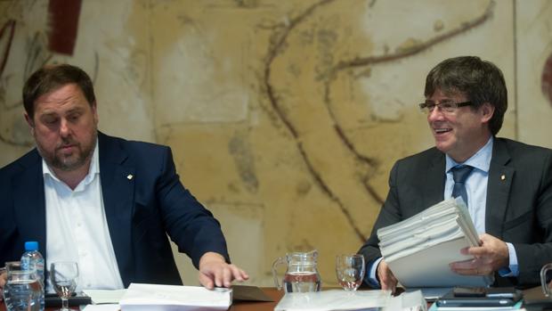 Oriol Junqueras y Carles Puigdemont