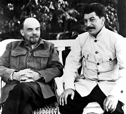 Lenin y Stalin.