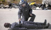 Entrenamiento de los agentes de los TEDAX de la policía catalana en Sabadell