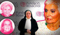 La monja Lucía Caram (c) y Pilar Rahola y Helena Rakosnik (i), hasta ahora miembros de la Fundación de los Tous, cuyo nombre, Rosa Oriol, homenajea a la matriarca (d) (Crónica Global)