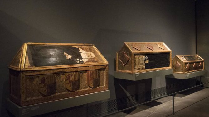 Algunas de las obras de Sijena robadas por Cataluña