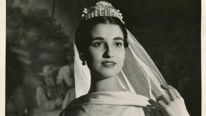 Carmen Franco el día de su boda