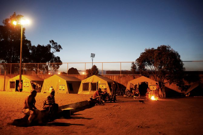 Los campamentos en Boa Vista están llenos de venezolanos