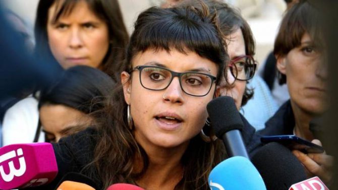 Imagen de archivo de La edil de la CUP en el Ayuntamiento de Barcelona, María Rovira