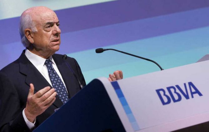 El presidente del BBVA, Francisco González.