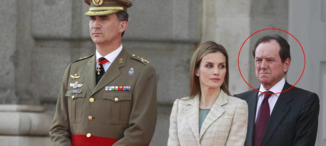 Jaime Alfonsín, junto a los Reyes Felipe VI y Letizia.
