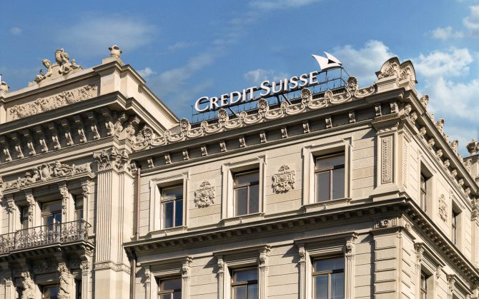 Sede de Credit Suisse en Zurich.