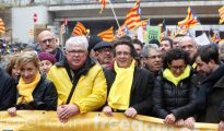 Manifestacion de los golpistas en Bruselas por la independencia de Cataluña.