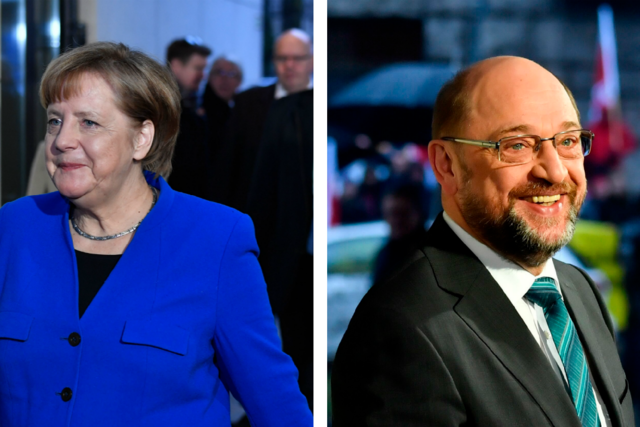 Merkel y Schulz