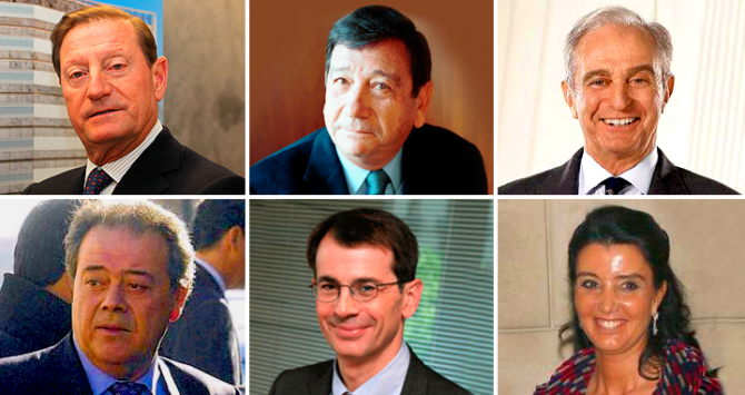 Los empresarios supermillonarios que se han llevado millones de Cataluña J. Gallardo Ballart, A. Gallardo Ballart, A. Palatchi Ribera, J. Vall Palou, R. Portabella Peralta y L. Godia Guardiola (Crónica Global)