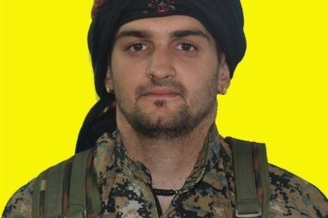 Samuel Prada, en una imagen difundida por las milicias kurdas.