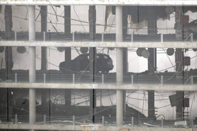 Imagen del atentado de la T-$, en Madrid