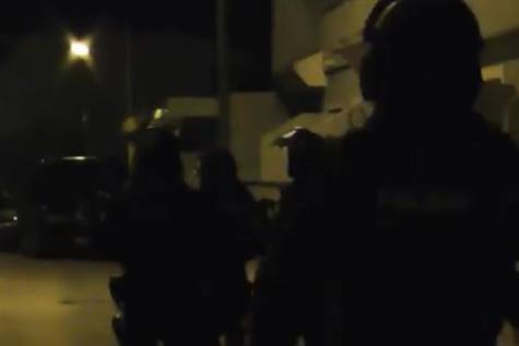 Momento de la detención del presunto yihadista en Torre Pacheco.