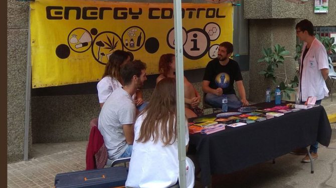 Una parada de Enery Control en el campus de Bellvitge de la UB