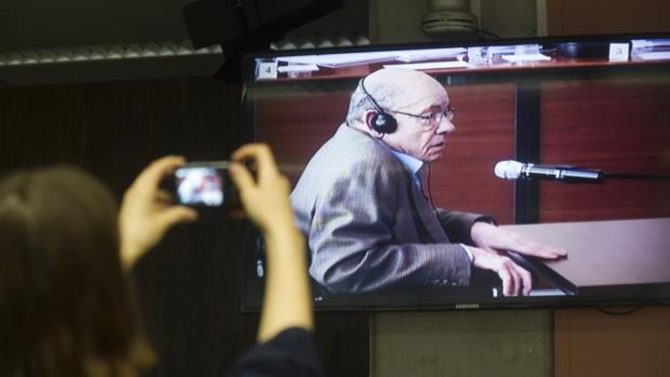 Fèlix Millet durante el juincio por el caso Palau 