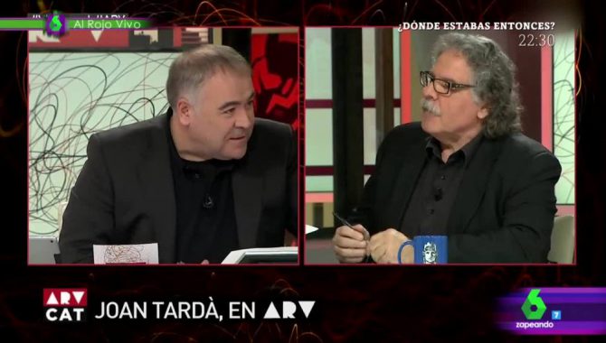Antonio García Ferreras (La Sexta) y Joan Tardá (ERC)