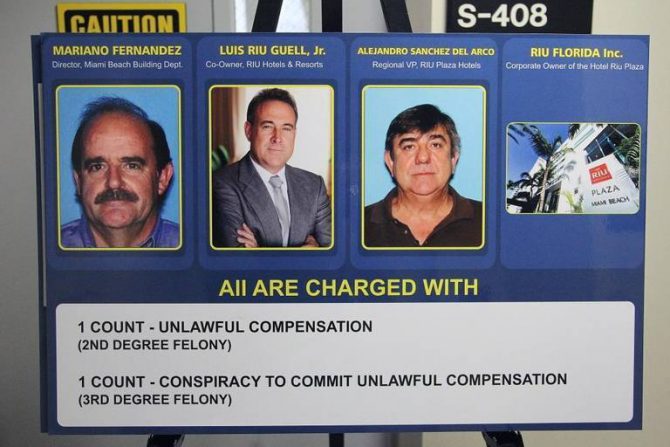 Las fichas policiales de Mariano Sánchez, Luis Riu y Alejandro Sánchez del Arco. MIAMI HERALD