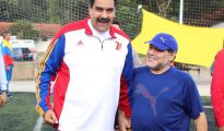 Maradona, de la mano de Nicolás Maduro en Venezuela