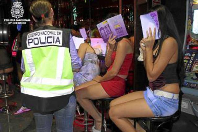 Imagen de archivo del desmantelamiento de una red de explotación sexual- POLICíA