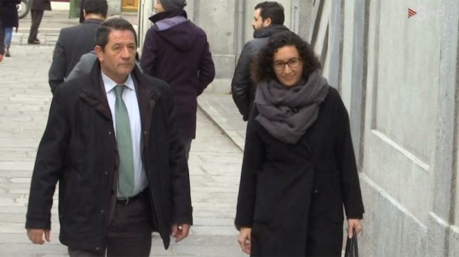 Marta Rovira, a su llegada al Tribunal Supremo