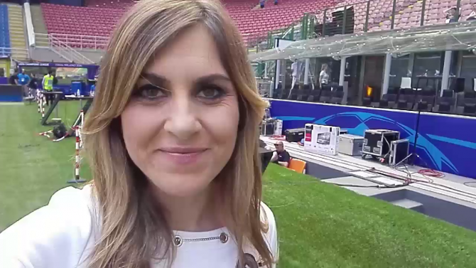 Susana Guasch en San Siro