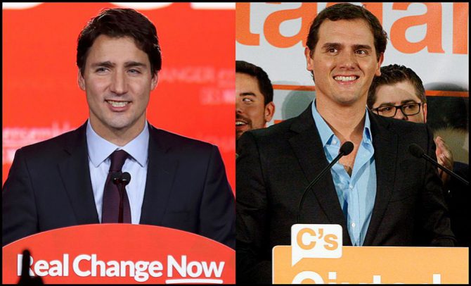 Trudeau y Rivera