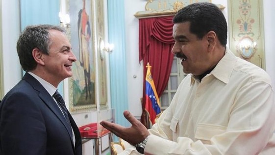 Zapatero y Maduro.